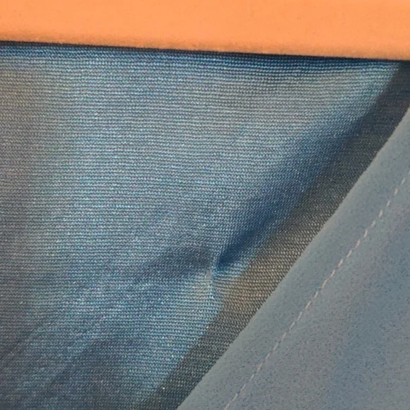 Aqua Amoin Long Open Sleeve Cold Shoulder Chiffon V Neck Tunic Blouse Size M - Picture 5 of 6